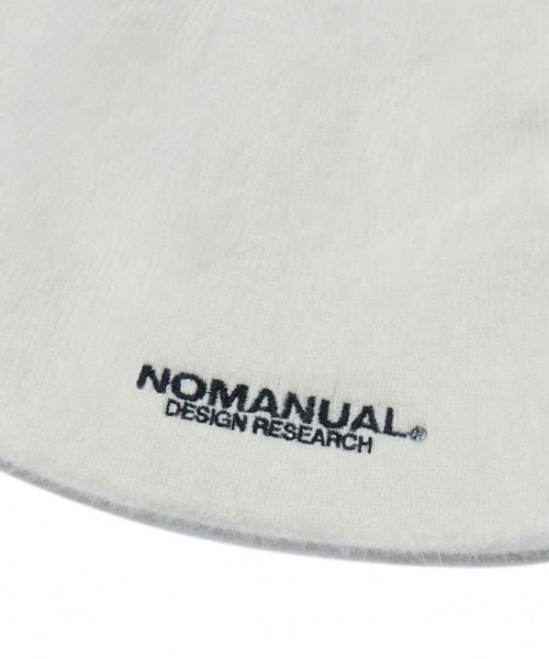 NOMANUAL（NOMANUAL）の「【NOMANUAL】NM HAIRY BEANIE  / 【ノーマニュアル】ヘアリーロゴビーニー（ニットキャップ/ビーニー・メンズ・ブラック/ライトピンク/クリーム/ライトグレー/チャコール・ONE SIZE）」の20枚目の写真