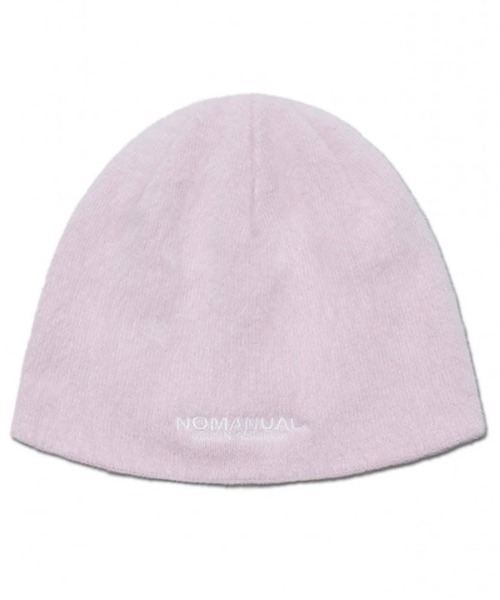 NOMANUAL（NOMANUAL）の「【NOMANUAL】NM HAIRY BEANIE  / 【ノーマニュアル】ヘアリーロゴビーニー（ニットキャップ/ビーニー・メンズ・ブラック/ライトピンク/クリーム/ライトグレー/チャコール・ONE SIZE）」の22枚目の写真