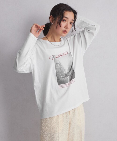 green label relaxing(グリーンレーベルリラクシング)の「<at ease>フォトプリント ロングスリーブ カットソー(Tシャツ/カットソー・レディース・その他1/その他2・FREE)」の10枚目の写真