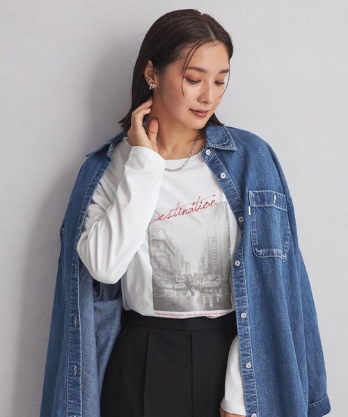 green label relaxing(グリーンレーベルリラクシング)の「<at ease>フォトプリント ロングスリーブ カットソー(Tシャツ/カットソー・レディース・その他1/その他2・FREE)」の11枚目の写真