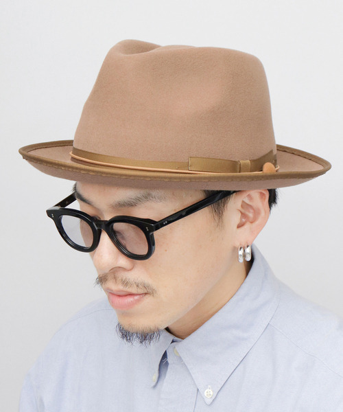 オーストラリア産ウール フェルト ミドルブリム 中折れハット おりたたみ可（ハット）｜Ruben（ルーベン） 8,690円