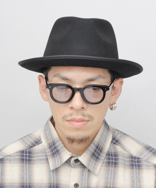 Ruben(ルーベン)の「オーストラリア産ウール フェルト ミドルブリム 中折れハット おりたたみ可(ハット・メンズ・ブラック/グレイッシュベージュ/ベージュ・FREE)」の15枚目の写真