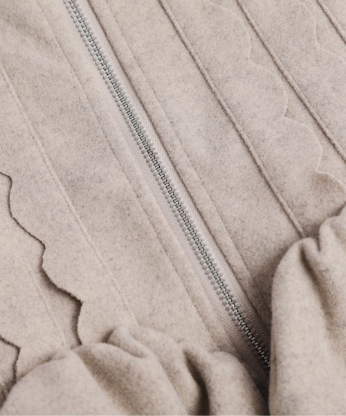 AMELY（エミリー）の「フロントスカラップペプラムベスト（ベスト・レディース・ライトグレー/チャコール/ベージュ・L/M）」の14枚目の写真