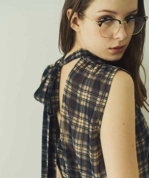 Luan（ルアン）の「【Luan】BACK RIBBON BLOUSE/バックリボン