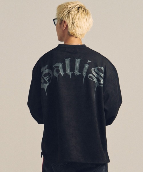 GA SUEDE MELT-LOGO CREW