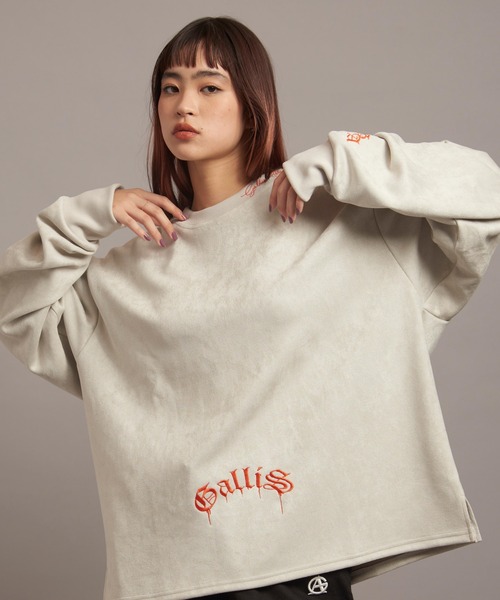 【セール】GA SUEDE MELT-LOGO CREW（スウェット）｜GALLIS ADDICTION（ガリスアディクション）