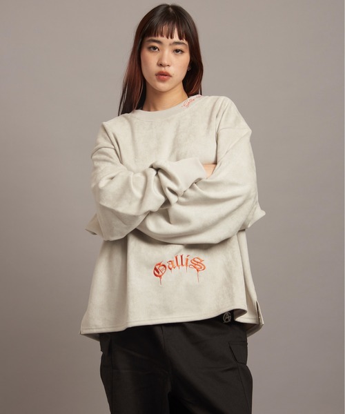 【セール】GA SUEDE MELT-LOGO CREW（スウェット）｜GALLIS ADDICTION（ガリスアディクション）
