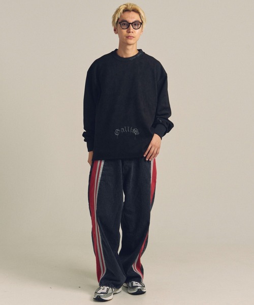 【セール】GA SUEDE MELT-LOGO CREW（スウェット）｜GALLIS ADDICTION（ガリスアディクション）