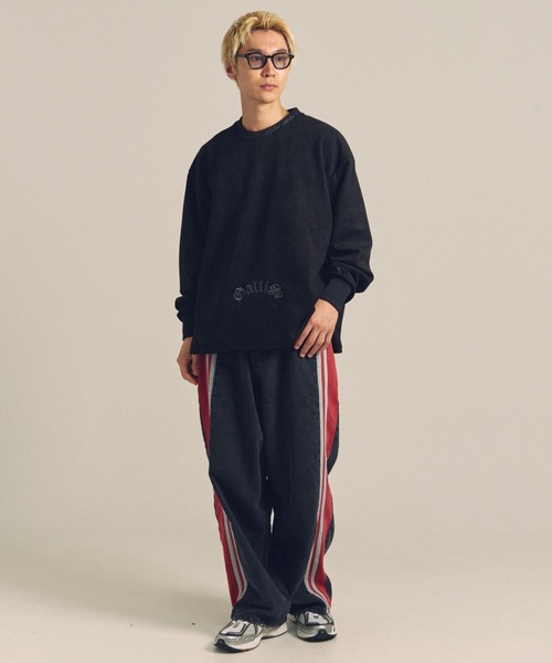 【セール】GA SUEDE MELT-LOGO CREW（スウェット）｜GALLIS ADDICTION（ガリスアディクション）