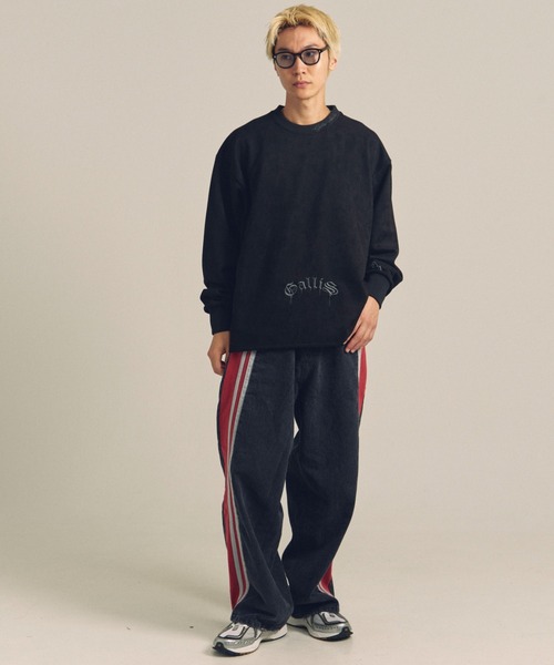 【セール】GA SUEDE MELT-LOGO CREW（スウェット）｜GALLIS ADDICTION（ガリスアディクション）