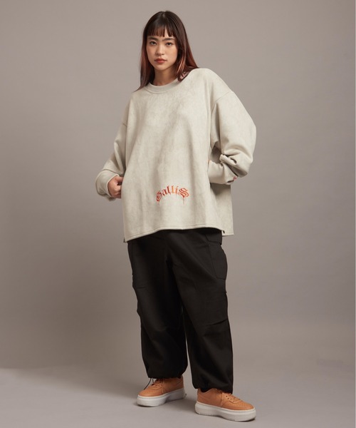 【セール】GA SUEDE MELT-LOGO CREW（スウェット）｜GALLIS ADDICTION（ガリスアディクション）