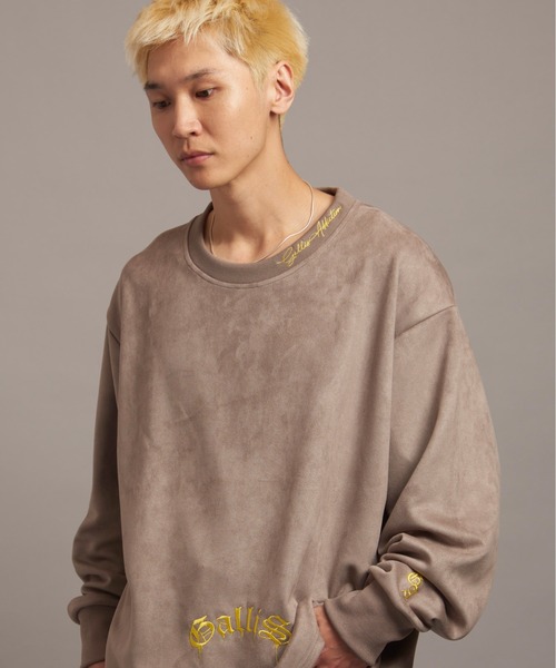 【セール】GA SUEDE MELT-LOGO CREW（スウェット）｜GALLIS ADDICTION（ガリスアディクション）
