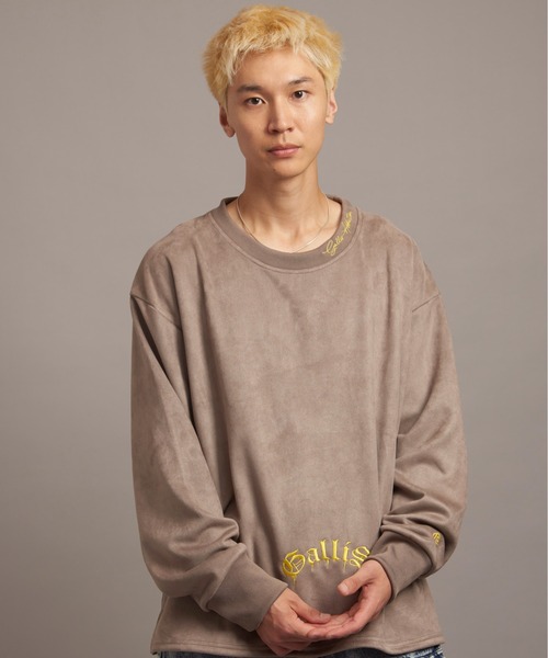 【セール】GA SUEDE MELT-LOGO CREW（スウェット）｜GALLIS ADDICTION（ガリスアディクション）