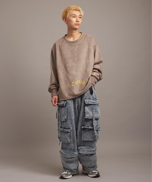 【セール】GA SUEDE MELT-LOGO CREW（スウェット）｜GALLIS ADDICTION（ガリスアディクション）