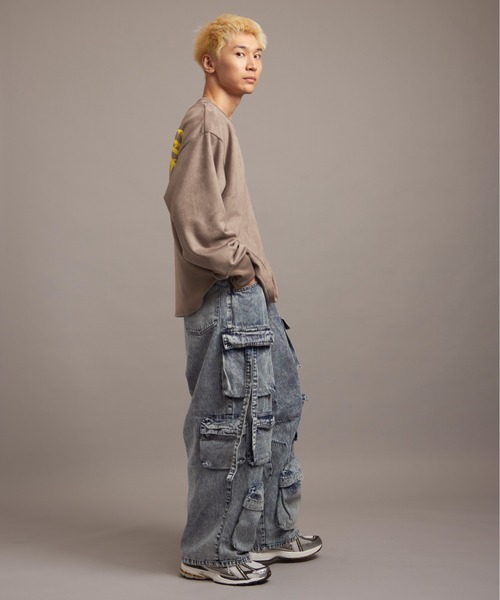 【セール】GA SUEDE MELT-LOGO CREW（スウェット）｜GALLIS ADDICTION（ガリスアディクション）