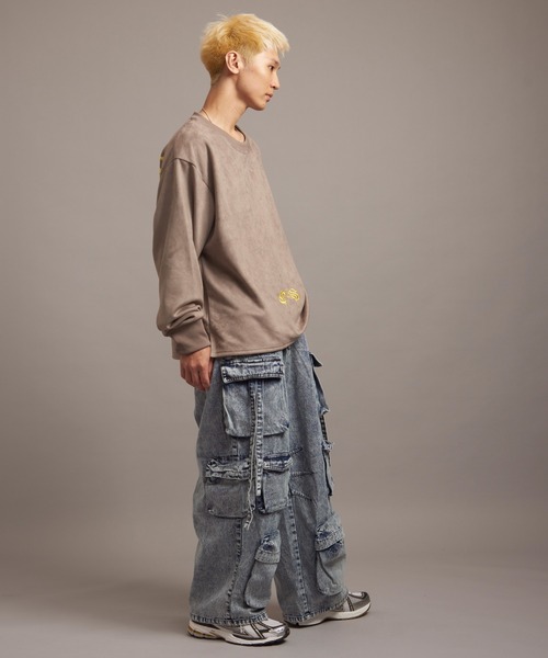 【セール】GA SUEDE MELT-LOGO CREW（スウェット）｜GALLIS ADDICTION（ガリスアディクション）