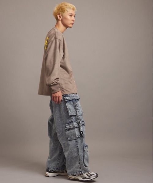 【セール】GA SUEDE MELT-LOGO CREW（スウェット）｜GALLIS ADDICTION（ガリスアディクション）