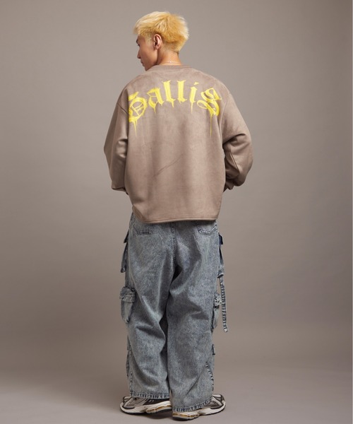 【セール】GA SUEDE MELT-LOGO CREW（スウェット）｜GALLIS ADDICTION（ガリスアディクション）