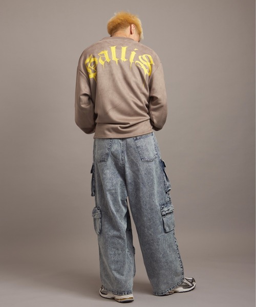 【セール】GA SUEDE MELT-LOGO CREW（スウェット）｜GALLIS ADDICTION（ガリスアディクション）