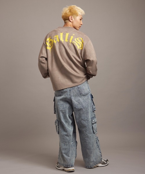 【セール】GA SUEDE MELT-LOGO CREW（スウェット）｜GALLIS ADDICTION（ガリスアディクション）