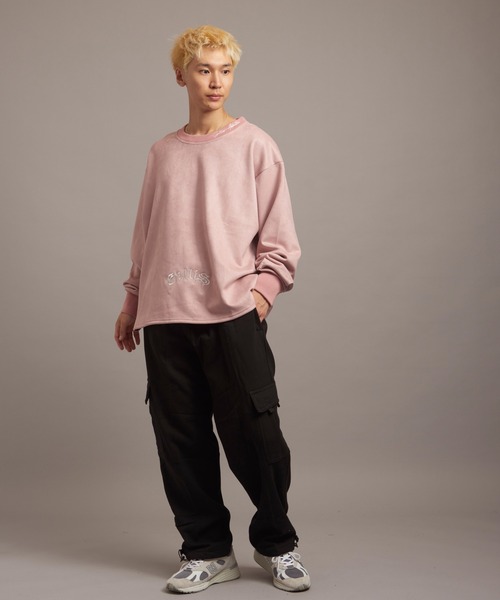 【セール】GA SUEDE MELT-LOGO CREW（スウェット）｜GALLIS ADDICTION（ガリスアディクション）