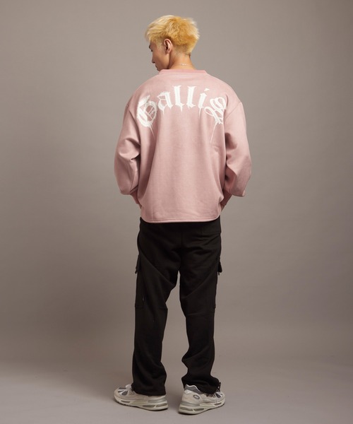 【セール】GA SUEDE MELT-LOGO CREW（スウェット）｜GALLIS ADDICTION（ガリスアディクション）