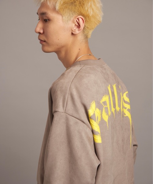 【セール】GA SUEDE MELT-LOGO CREW（スウェット）｜GALLIS ADDICTION（ガリスアディクション）