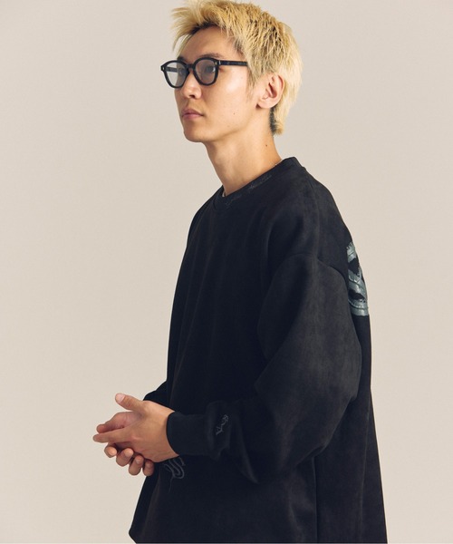 【セール】GA SUEDE MELT-LOGO CREW（スウェット）｜GALLIS ADDICTION（ガリスアディクション）