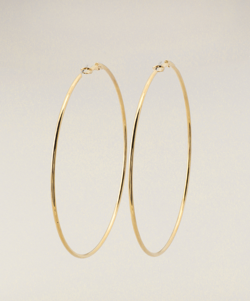 Kenneth Jay Lane(ネスジェイレーン)の「【Kenneth Jay Lane/ケネス ジェイ レーン】 hoop post ear:ピアス(ピアス(両耳用)・レディース・ゴールド・FREE)」の1枚目の写真
