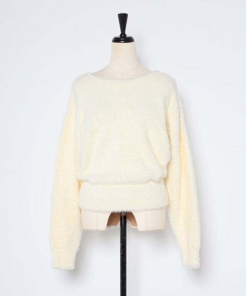 セール】フェザーオフショルニットトップス（ニット/セーター