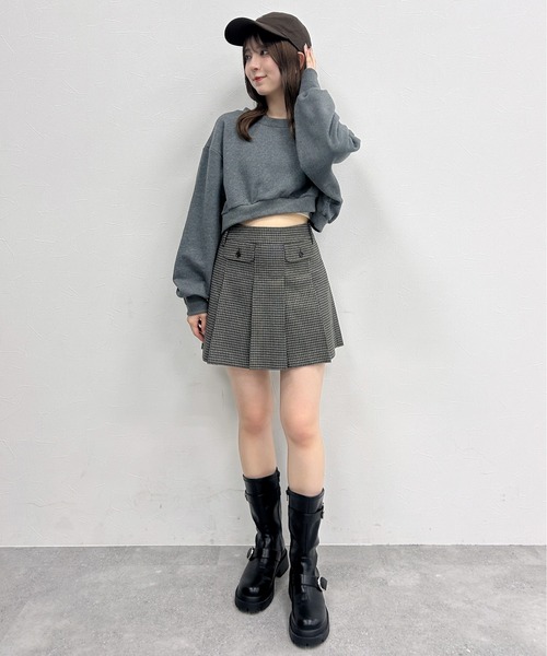 Heather(ヘザー)の「【POLO BCS(ポロ・ビーシーエス)】ショート裏毛スウェット 148966(スウェット・レディース・オートミール/グレー/チャコールグレー・FREE)」の14枚目の写真