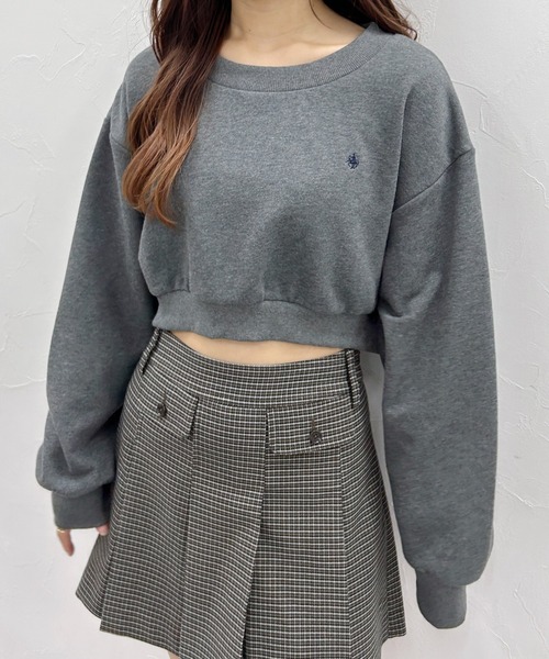 Heather(ヘザー)の「【POLO BCS(ポロ・ビーシーエス)】ショート裏毛スウェット 148966(スウェット・レディース・オートミール/グレー/チャコールグレー・FREE)」の21枚目の写真