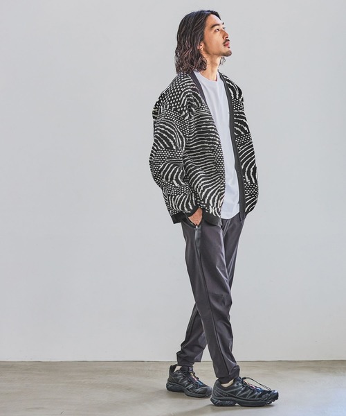 HEREIAM（ヘレイアム）の「【HEREIAM MEN】WAVERORMカーディガン（カーディガン/ボレロ・メンズ・ブラック/ライトピンク・MEDIUM/LARGE）」の6枚目の写真