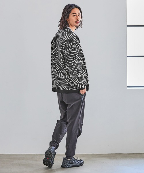 HEREIAM（ヘレイアム）の「【HEREIAM MEN】WAVERORMカーディガン（カーディガン/ボレロ・メンズ・ブラック/ライトピンク・MEDIUM/LARGE）」の7枚目の写真