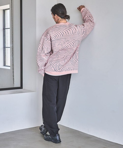 HEREIAM（ヘレイアム）の「【HEREIAM MEN】WAVERORMカーディガン（カーディガン/ボレロ・メンズ・ブラック/ライトピンク・MEDIUM/LARGE）」の15枚目の写真