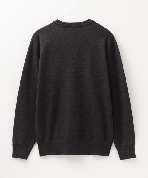 NAVY（ネイビー）の「NAVY 素肌ニット クルーネックセーター（ニット/セーター・メンズ・ネイビー/ベージュ/グレー/チャコールグレー・S/M/L/XL）」の6枚目の写真