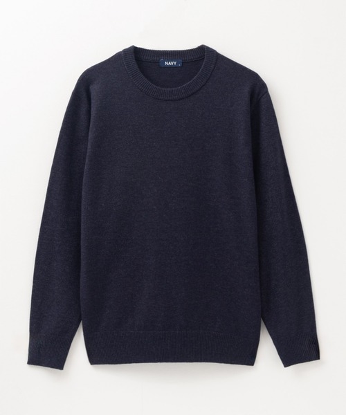 NAVY（ネイビー）の「NAVY 素肌ニット クルーネックセーター（ニット/セーター・メンズ・ネイビー/ベージュ/グレー/チャコールグレー・S/M/L/XL）」の11枚目の写真