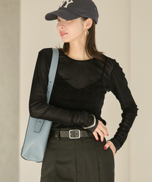 plage Rib Sheer 半袖タートル plage｜Rib Sheer半袖タートル | Rakuten Fashion(楽天