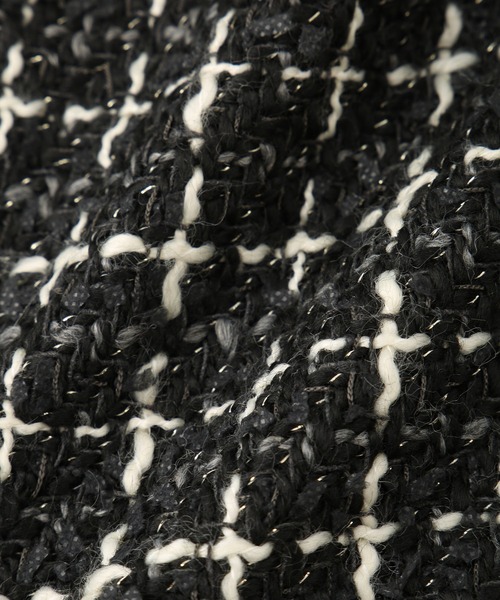 ROPE' PICNIC（ロペピクニック）の「【KIDS】チェックツイードビスチェ/セットアップ対応（ベスト・キッズ・ブラック系その他/ホワイト系その他5・S/M/L）」の11枚目の写真