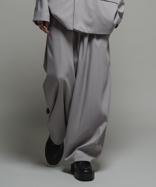 CASPER JOHN(キャスパージョン)の「Imitation wool BONTAN slacks/イミテーションウールボンタンスラックス(スラックス・メンズ・グレー/チャコールグレー/ブラック・X-SMALL/SMALL/MEDIUM/LARGE)」の20枚目の写真