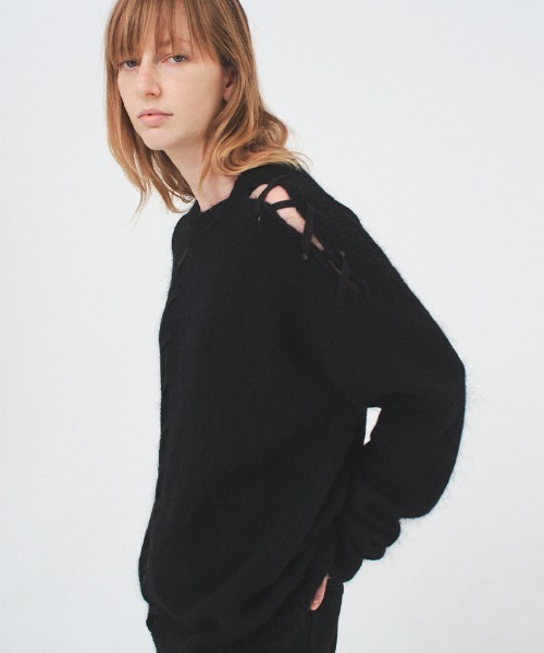 soduk(スドーク)の「【soduk】bridge knit(ニット/セーター・レディース・グレー/ブラック・ONE SIZE)」の17枚目の写真