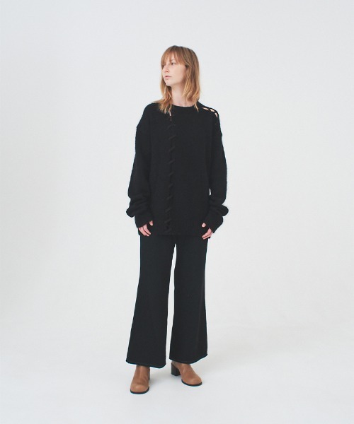 soduk(スドーク)の「【soduk】bridge knit(ニット/セーター・レディース・グレー/ブラック・ONE SIZE)」の16枚目の写真