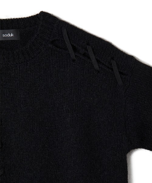 soduk(スドーク)の「【soduk】bridge knit(ニット/セーター・レディース・グレー/ブラック・ONE SIZE)」の20枚目の写真