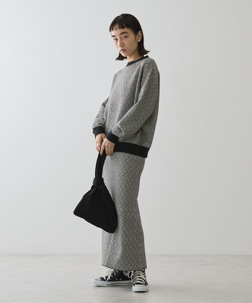 セール】バイパチ幾何学柄ニットタイトスカート（スカート）｜AMERICAN