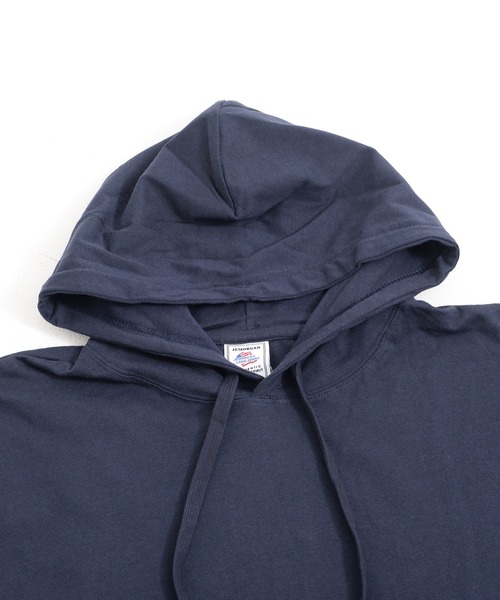 JEMORGAN(ジェーイーモーガン)の「『JEMORGAN LONG JOHNS/ジェーイーモーガンロングジョーンズ』天竺長袖プルパーカー【+】(パーカー・メンズ・オフホワイト/杢グレー/ブラック/ブラウン系1/ネイビー/グリーン/パープル/オレンジ・M/L/XL)」の11枚目の写真