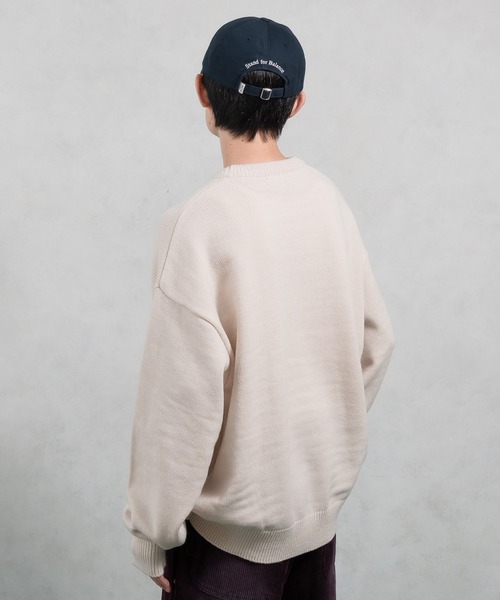 Perushu（ペルーシュ）の「デザインアソートジャガードニット（ニット/セーター・メンズ・ブルー/チャコールグレー/ブラック/アイボリー/ブラウン/ライトグレー/ネイビー・LARGE/MEDIUM）」の20枚目の写真