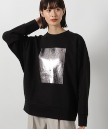 LAKOLE | 箔プリント裏起毛プルオーバー / 240572(スウェット)