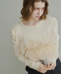 Olu. | ショルダーデザインカラーカットソー(Tシャツ/カットソー)