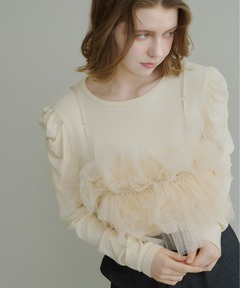 【即完】NOTREemor asymmetry tulle tops NOTREemor asymmetry tulle tops ノートルエモア