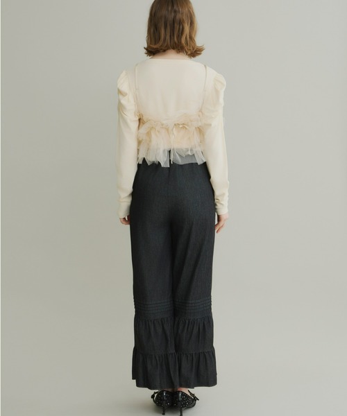 Olu.（オルドット）の「ショルダーデザインカラーカットソー（Tシャツ/カットソー・レディース・ホワイト/イエロー/ミント・FREE）」の9枚目の写真